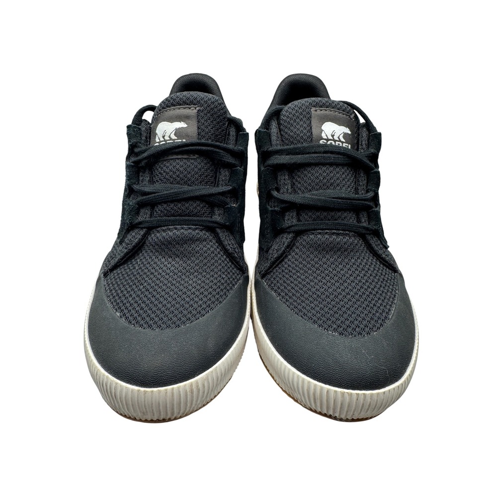 Sorel Womens Out N About III Low Waterproof Sneaker Size 7 Black Sea Salt Casual